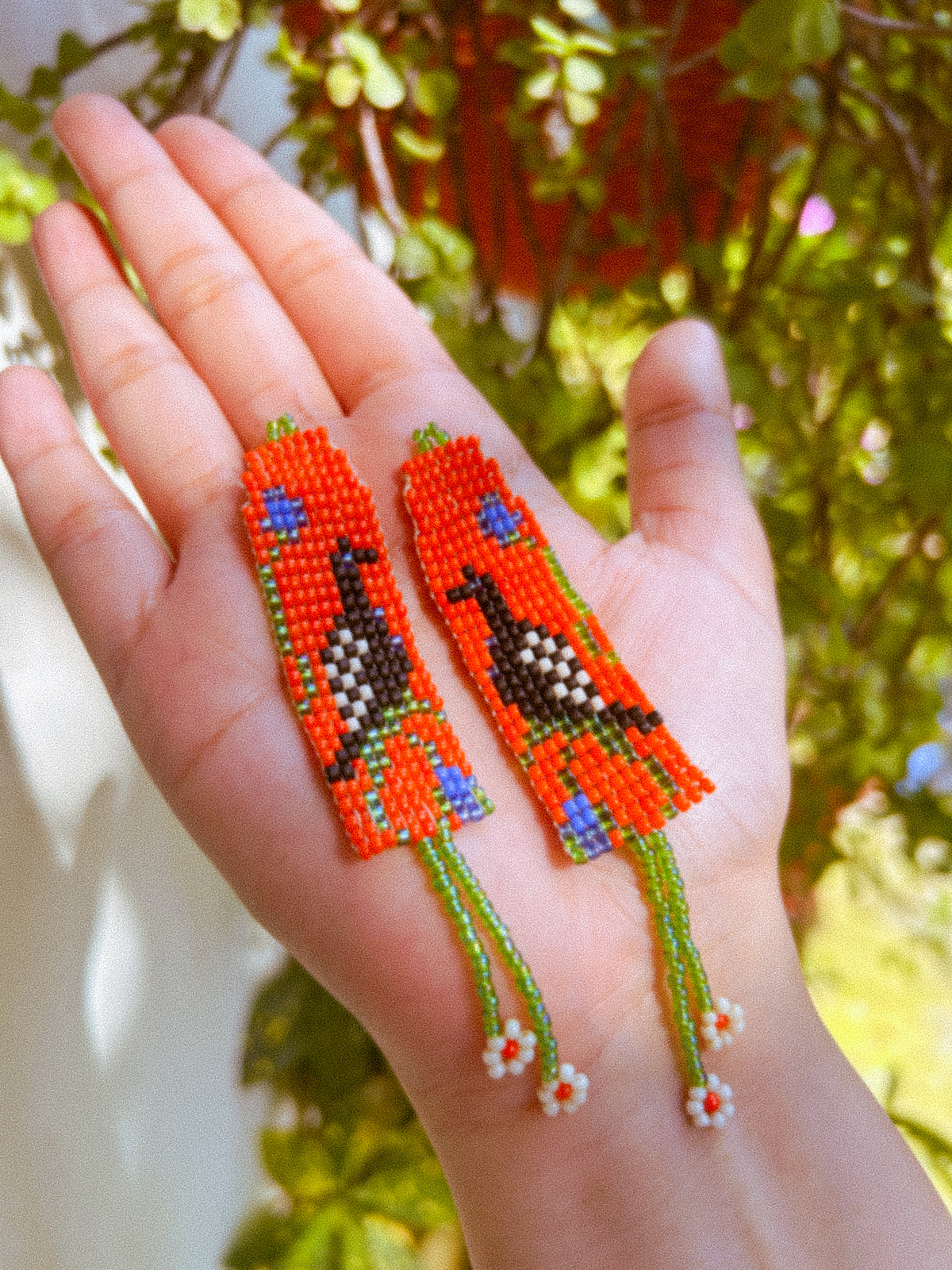 Sunset Fowl Earrings