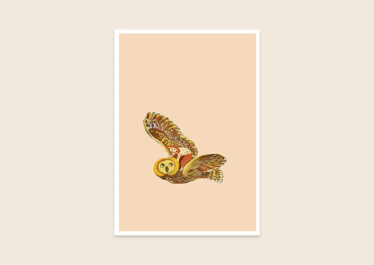 Tina and the Owl Print