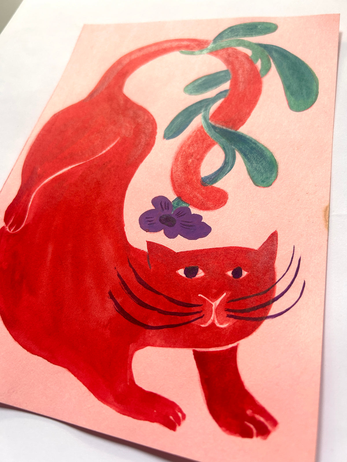 Cat in the Garden (A5)