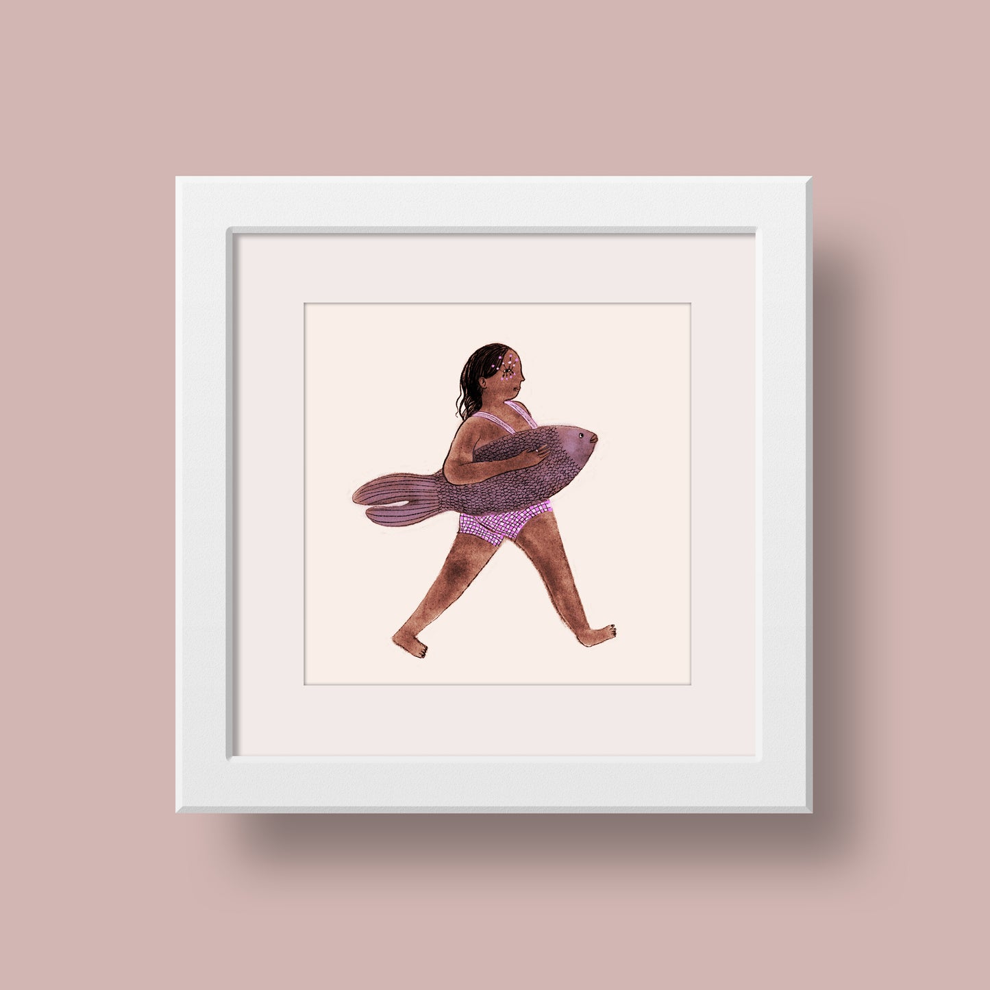Fish Girl Print