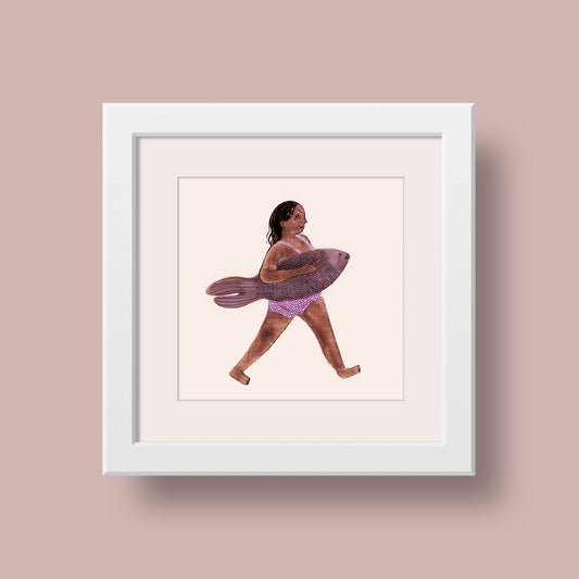 Fish Girl Print