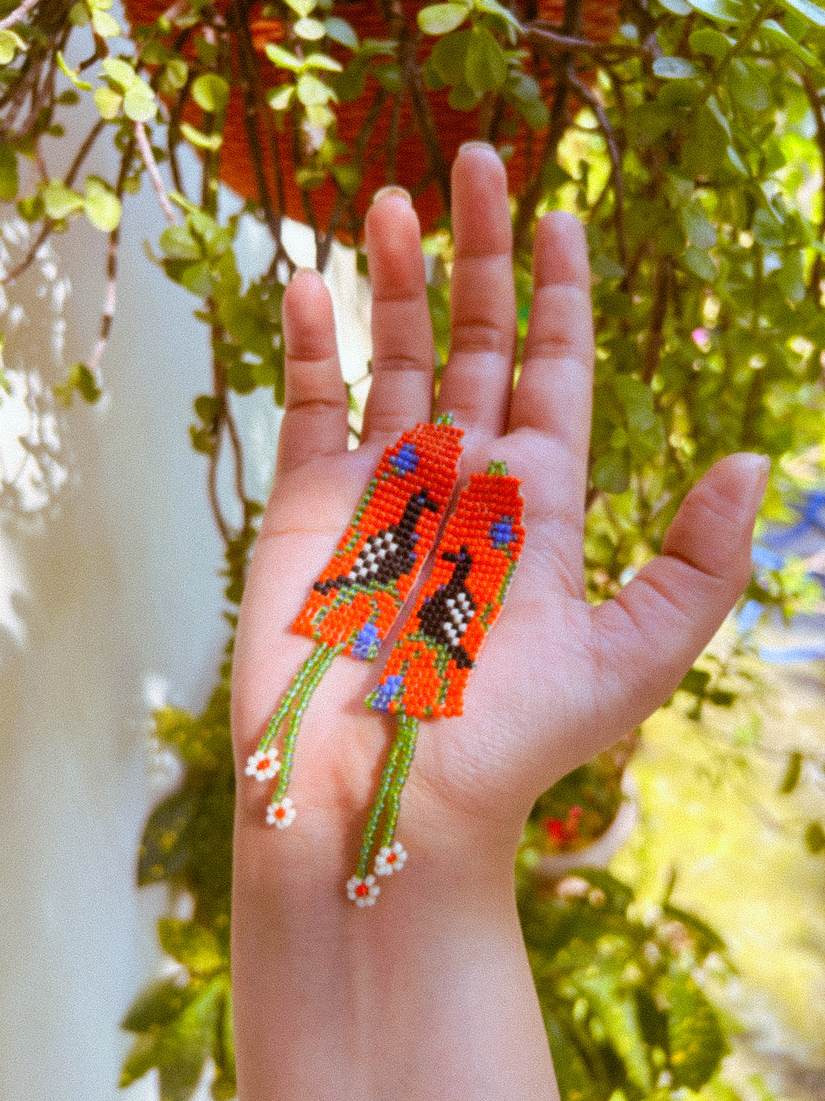 Sunset Fowl Earrings
