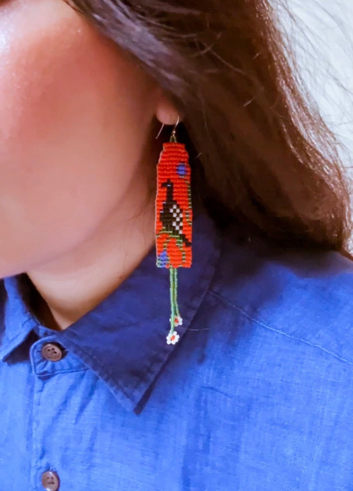 Sunset Fowl Earrings
