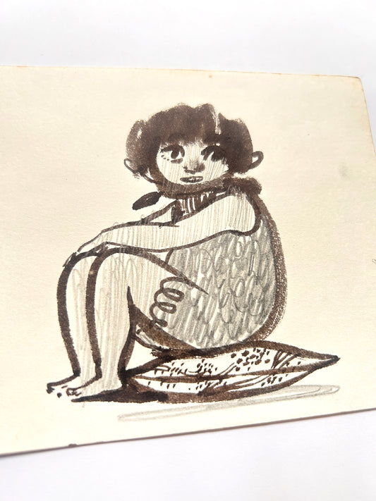 Pillow Fellow I (5x6in)