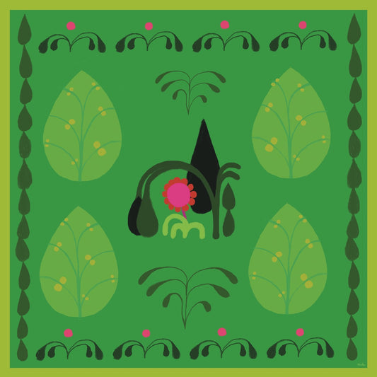 Secret Garden Silk Scarf