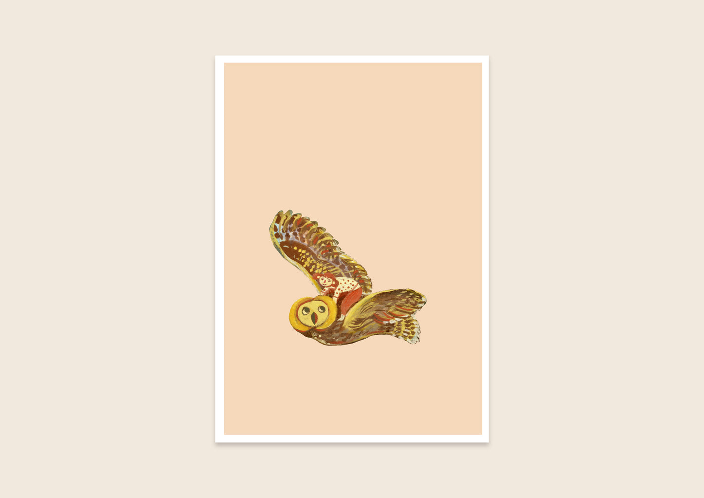 Tina and the Owl Print